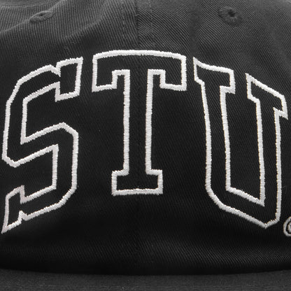 Stu Arch Strapback Cap - Shadow Black