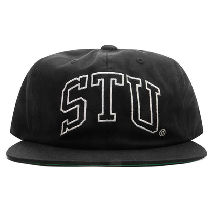 Stu Arch Strapback Cap - Shadow Black
