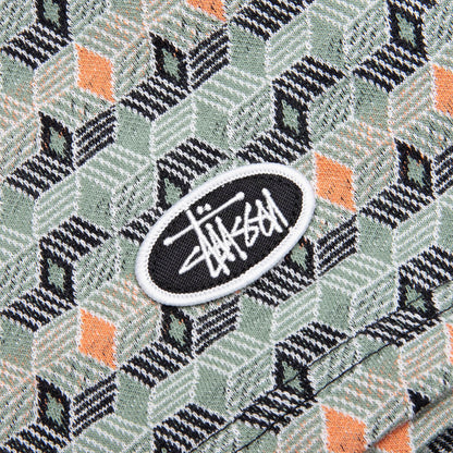 Diamond Pattern Polo - Olive
