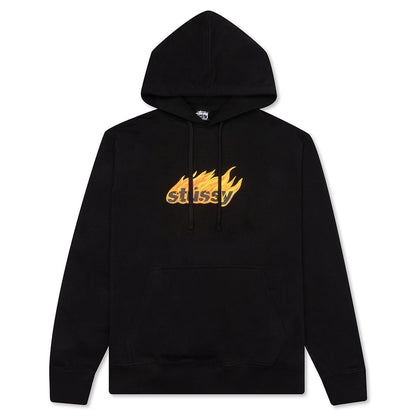 Flames Hoodie - Black