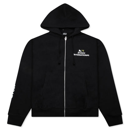 Stüssy International Zip Hoodie - Black