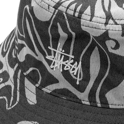 Nylon Hawaiian Bucket Hat - White