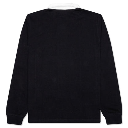Vert Stripe L/S Rugby - Black