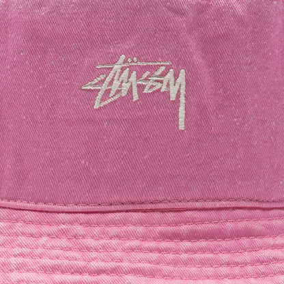 Washed Stock Bucket Hat - Pink