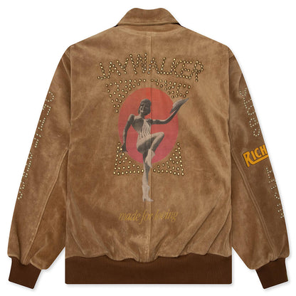 Sunset Blvd. Sponsored Suede Jacket - Tan