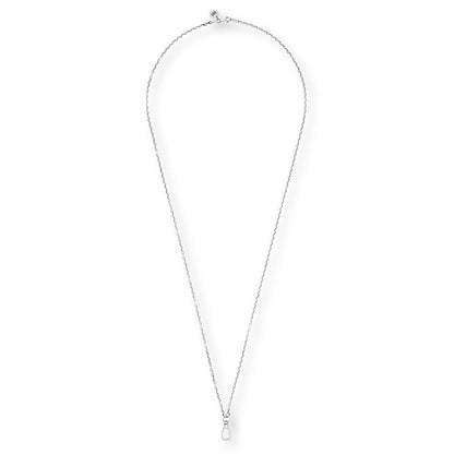 Swivel Hook Necklace - Silver