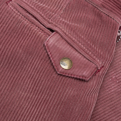 Synanon Cord Pleated Pant - Burgundy