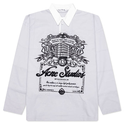 Floragatan Artwork Polo - Cold Grey