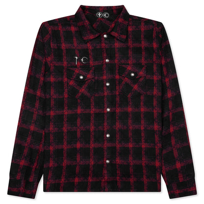 All Over Pattern Shirt - Red