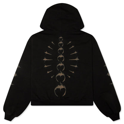 TC Ribcage Zip-Up Hoodie - Black