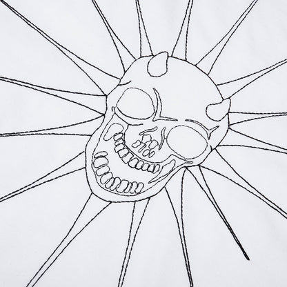 TC Riding Skull Stitch T-Shirt - White