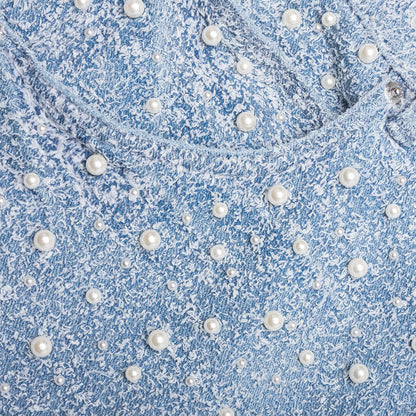 Textured Pearl - Light Indigo
