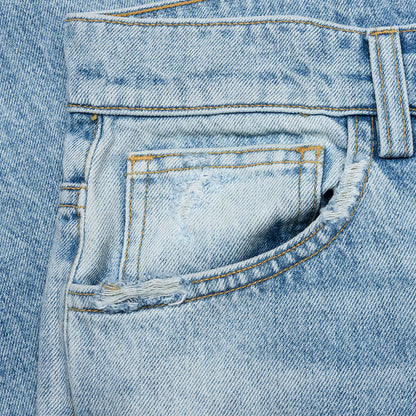 Tinted Wide Straight Jeans - Light