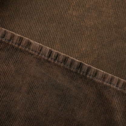 Stonewash Corduroy Trousers - Olive Green
