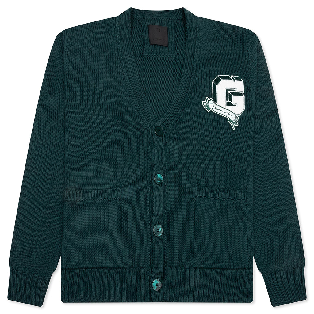 Cotton College Cardigan - Fir Green
