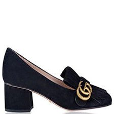 Womens Gucci Black Marmont Heels