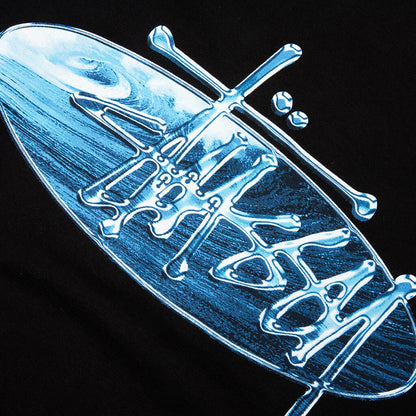 Wave Oval Tee - Black