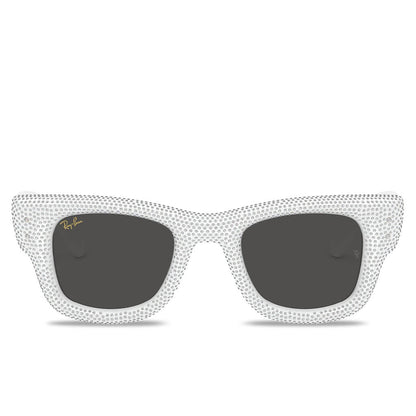 Ray-Ban x A$AP Rocky Wayfarer Puffer Crystal Pavé Edition - White/Strass Pave