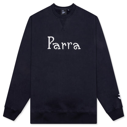 Weird Trad Logo Crew Neck Sweatshirt - Dark Navy