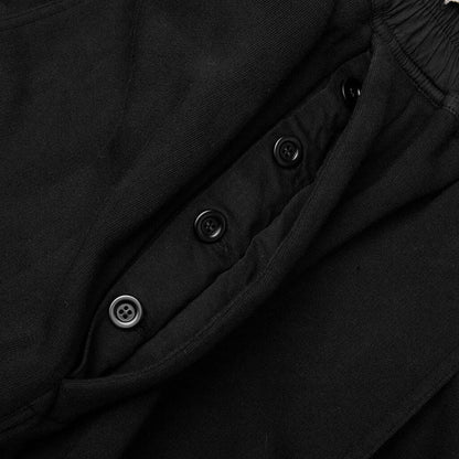 Wide Pusher Sweat Pants - Black