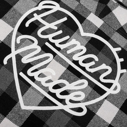 Wool Check Shirt Jacket - Black