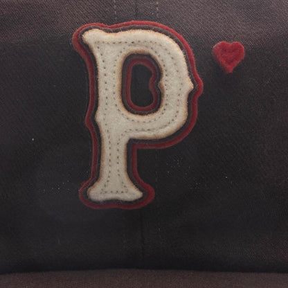 Wool Baseball "P" Hat - Brown