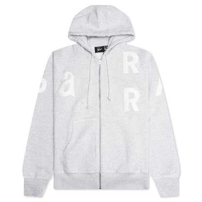 Word Salad Zip Hooded Sweatshirt - Heather Grey