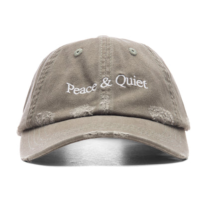 Wordmark Distressed Dad Hat - Olive