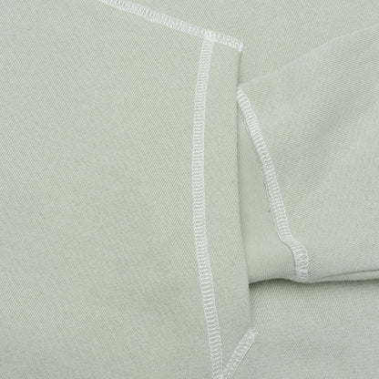 Wordmark Reverse Stitched Hoodie - Sage