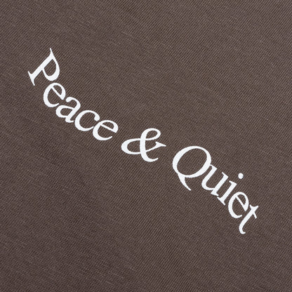 Wordmark Reverse Stitched T-Shirt - Brown