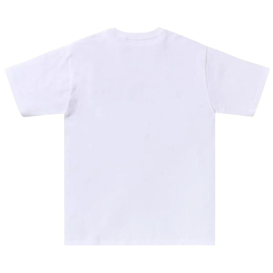 BAPE 1ST CAMO CRAZY STA COLLEGE T-SHIRT WHITE