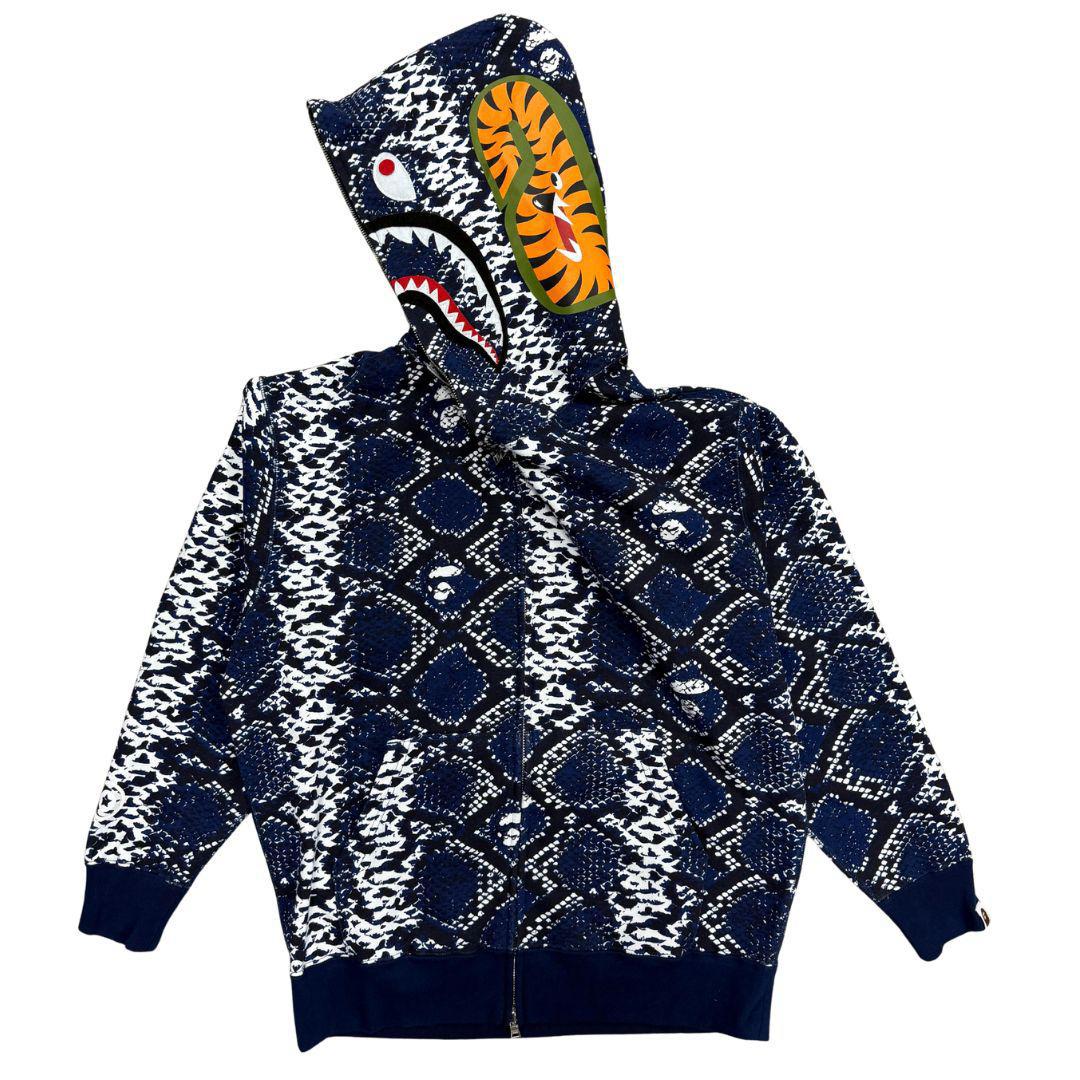 BAPE EXCLUSIVE LUNAR NEW YEAR FULL ZIP HOODIE BLUE