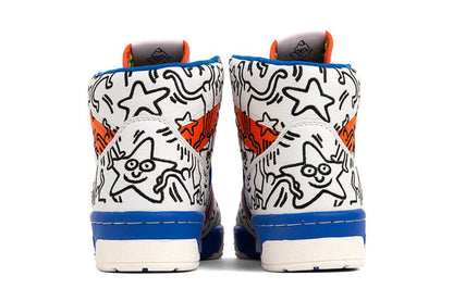 adidas Originals x Keith Haring Rivalry Hi - Crystal White/Blue/Core White