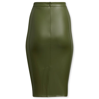 adidas Originals x Ivy Park Women's Faux Leather Skirt - Wild Pine