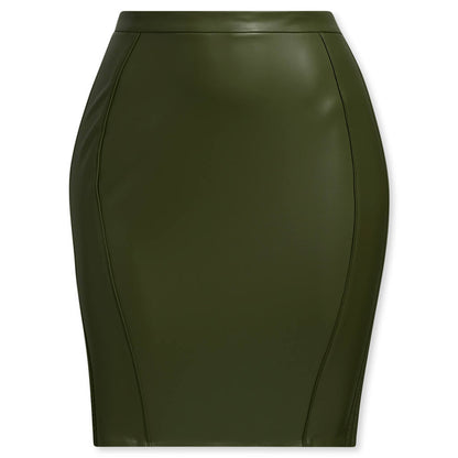 adidas Originals x Ivy Park Women's Plus Size Faux Leather Skirt - Wild Pine