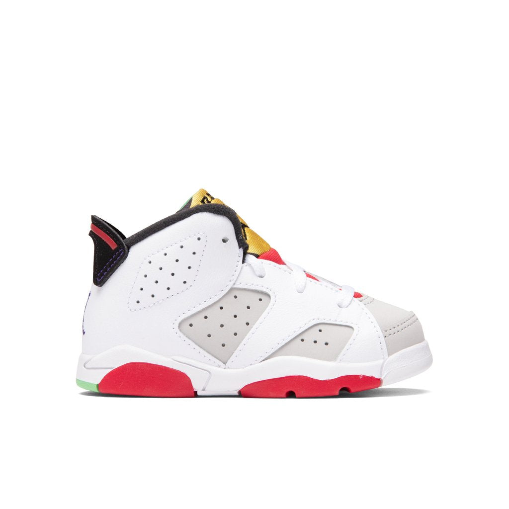 Air Jordan 6 Retro (TD) "Hare" - Neutral Grey/Black/White/True Red