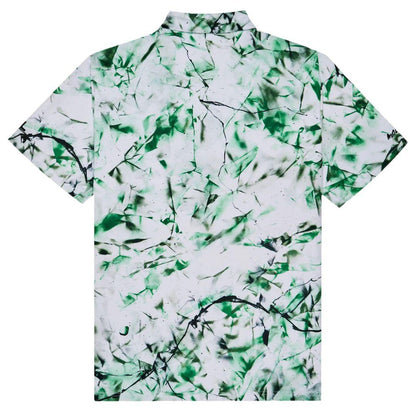 MALBON FUTURA POLY PERFORMANCE POLO WHITE/GREEN CAMO