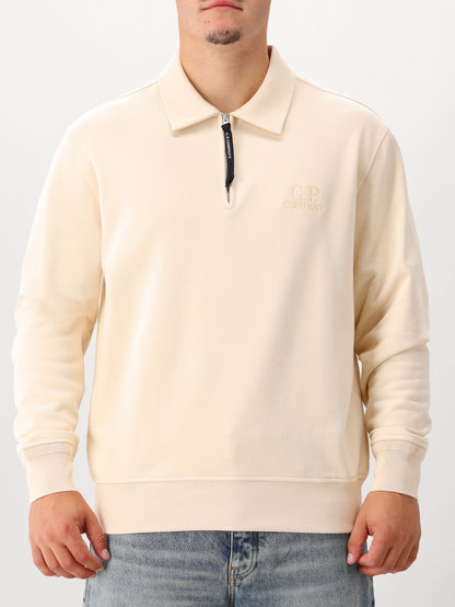 C.P. Company Sweater Beige Half Zip