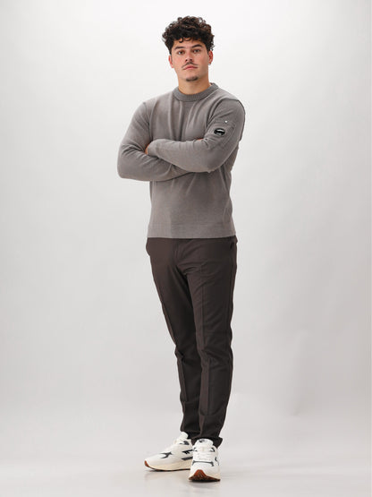 C.P. Company Gebreide Trui Grijs/Bruin