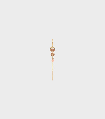 Lula Earring Pink Rhodocrosite
