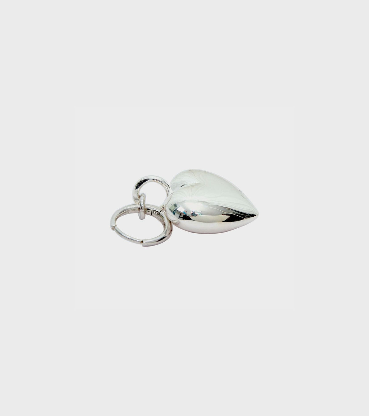 Heart Hoop Silver