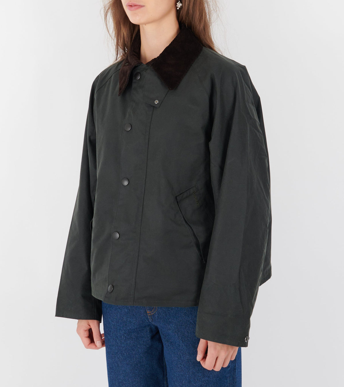 Barbour Modified Transport Wax Jacket Sage