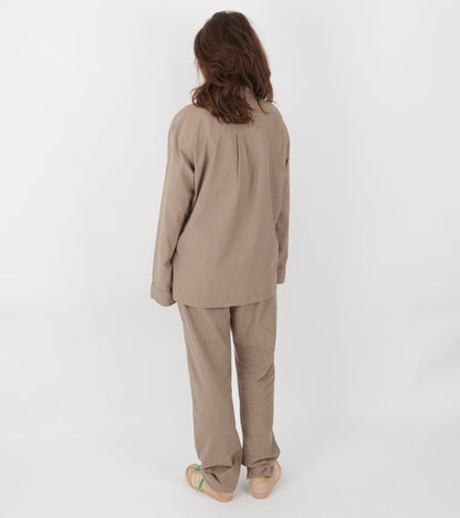 Classic Pyjamas Check Mix Fossil