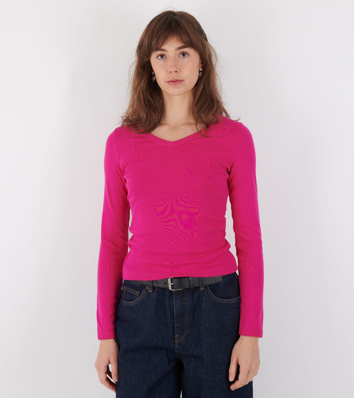 Jill Longsleeve Fuchsia