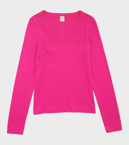 Jill Longsleeve Fuchsia