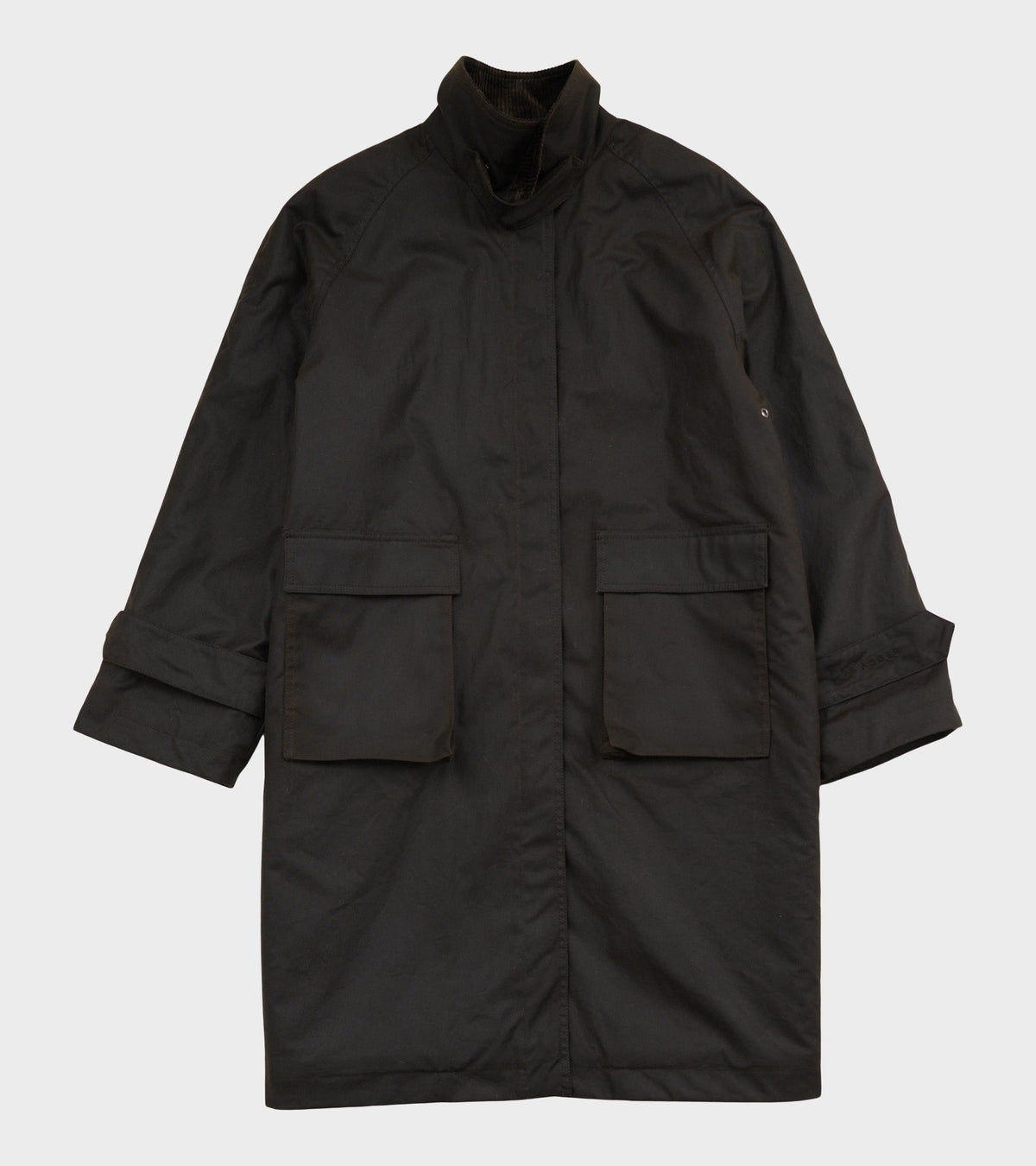 Oilskin Coat Dark Brown