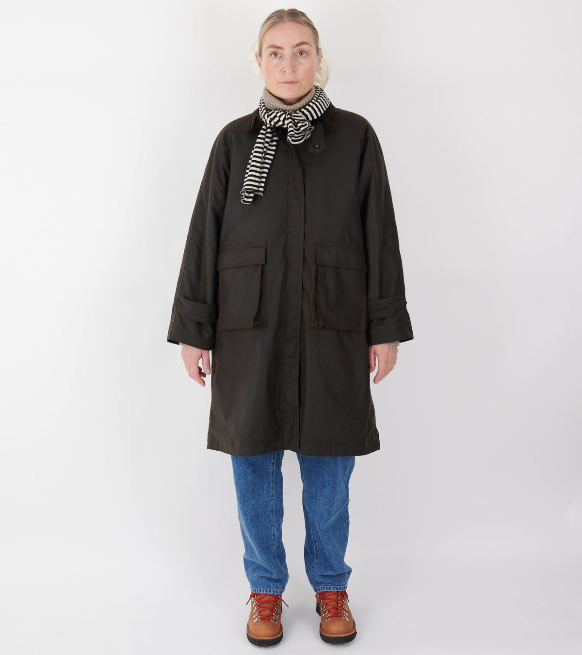 Oilskin Coat Dark Brown