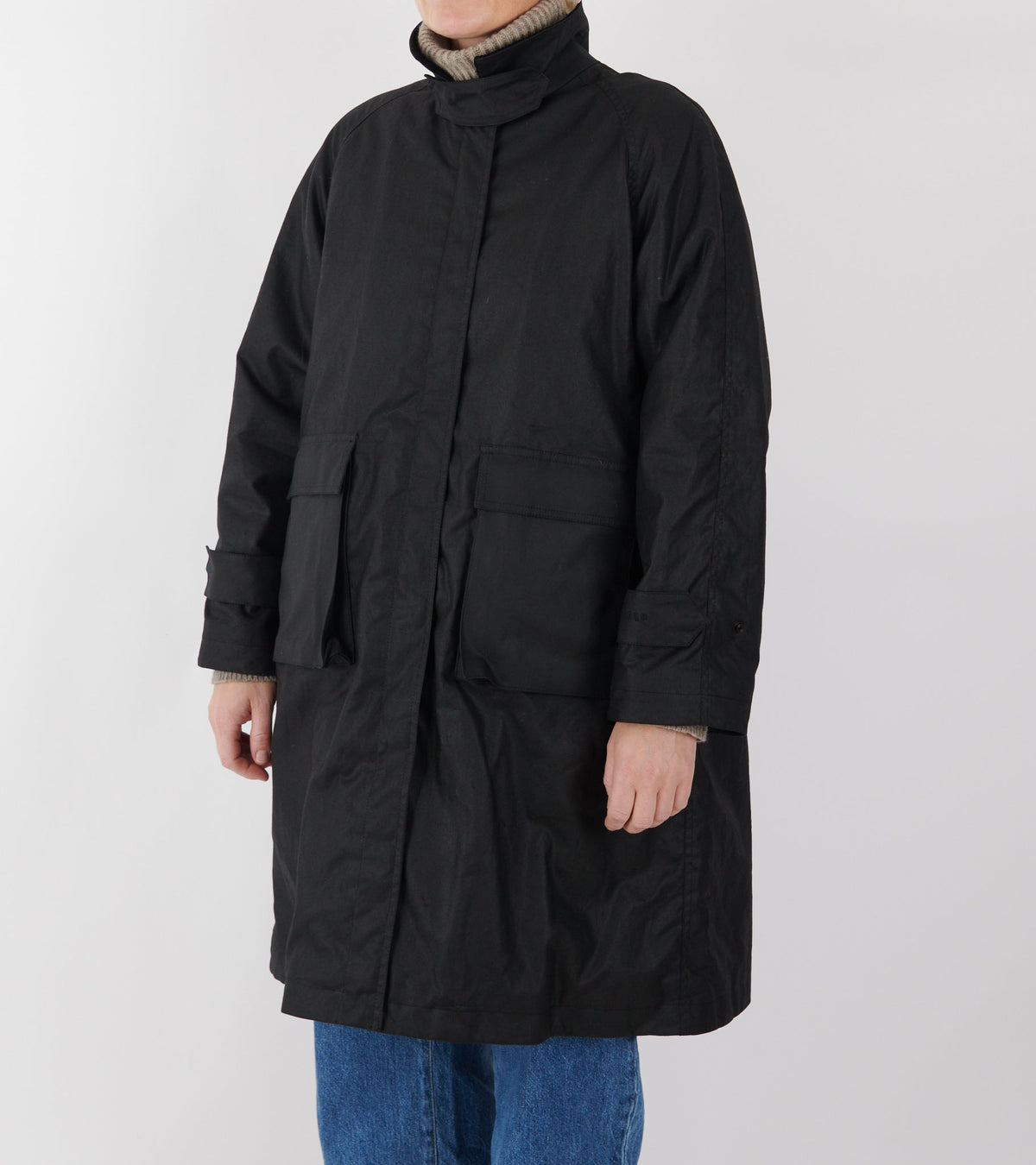 Oilskin Coat Black