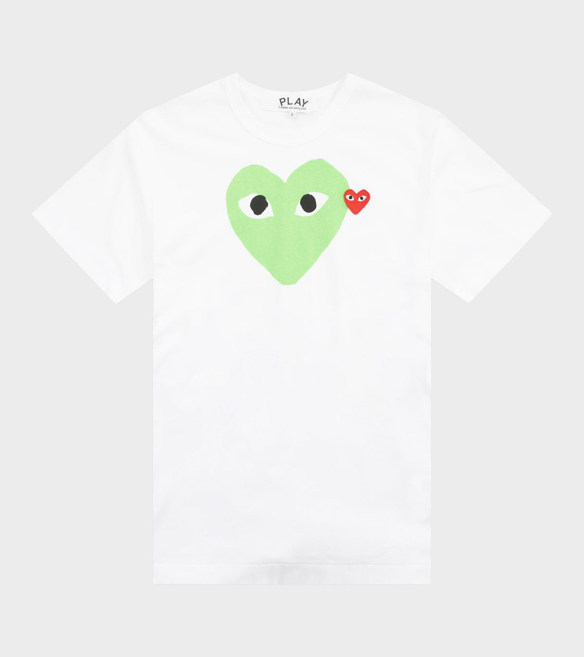 U Big Green Heart T-shirt White