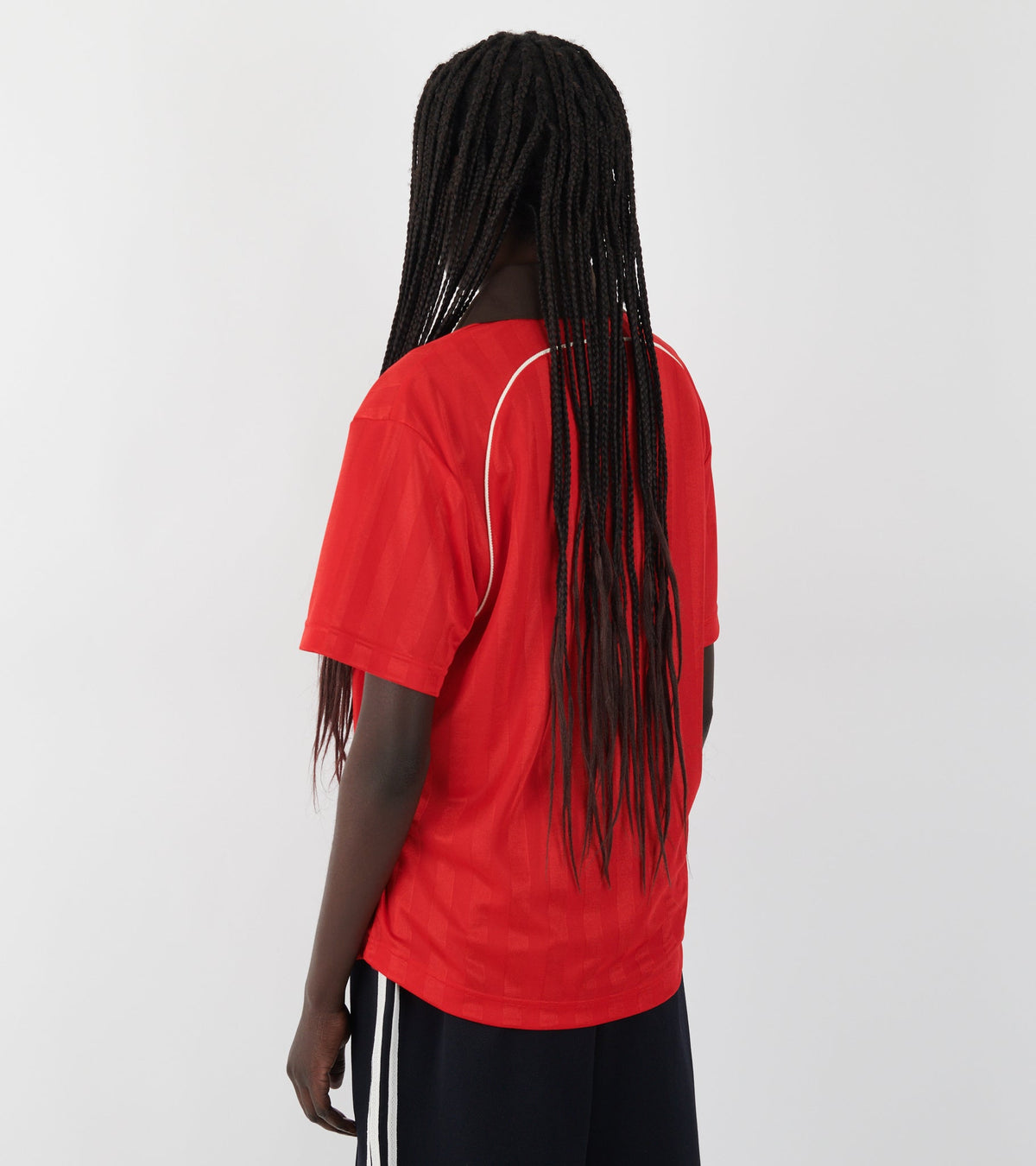 WB Football Tee Better Scarlet/Dark Brown